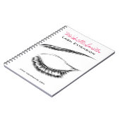 Eye Sketch Mascara Lash Extension Notizblock (Linke Seite)
