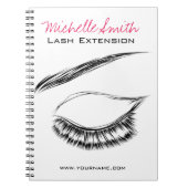 Eye Sketch Mascara Lash Extension Notizblock (Vorderseite)