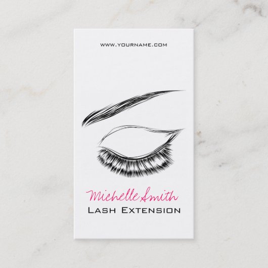 Eye Sketch Mascara Lash Extension Visitenkarte (Vorderseite)
