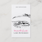Eye Sketch Mascara Lash Extension Visitenkarte (Vorderseite)
