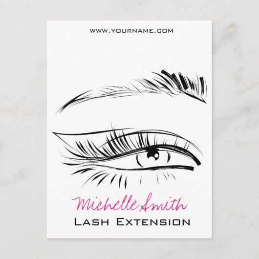 Eye Sketch Mascara Postkarte (Vorderseite)