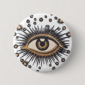 Eye Stars Moon Celestial Nouveau Button (Vorderseite)