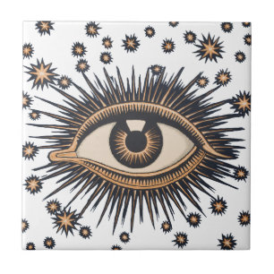 Eye Stars Moon Celestial Nouveau Fliese