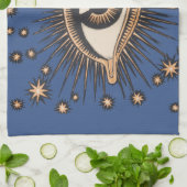 Eye Stars Moon Celestial Nouveau Geschirrtuch (Gefaltet)