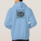 Eye Stars Moon Celestial Nouveau Hoodie (Rückseite)