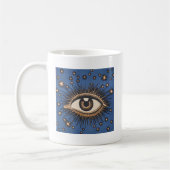 Eye Stars Moon Celestial Nouveau Kaffeetasse (Links)