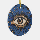 Eye Stars Moon Celestial Nouveau Keramik Ornament (Rechts)