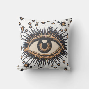 Eye Stars Moon Celestial Nouveau Kissen