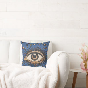 Eye Stars Moon Celestial Nouveau Kissen