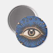 Eye Stars Moon Celestial Nouveau Magnet (Vorderseite/Rückseite)