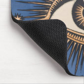 Eye Stars Moon Celestial Nouveau Mousepad (Ecke)