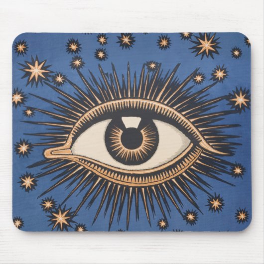 Eye Stars Moon Celestial Nouveau Mousepad (Vorne)