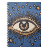 Eye Stars Moon Celestial Nouveau Notizblock (Vorderseite)