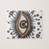 Eye Stars Moon Celestial Nouveau Puzzle (Horizontal)