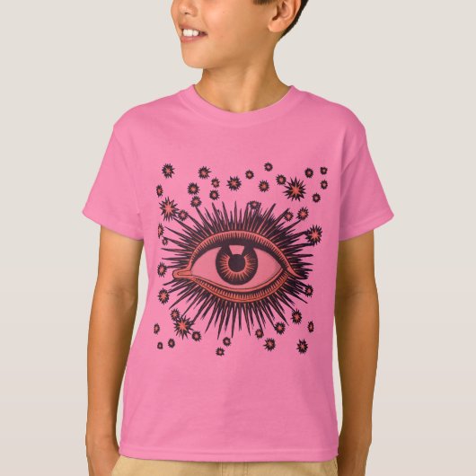 Eye Stars Moon Celestial Nouveau T-Shirt (Vorderseite)