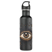 Eye Stars Moon Celestial Nouveau Trinkflasche (Vorderseite)