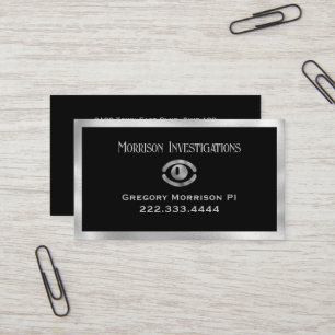 Eye Symbol Private Investigation Business Card Visitenkarte