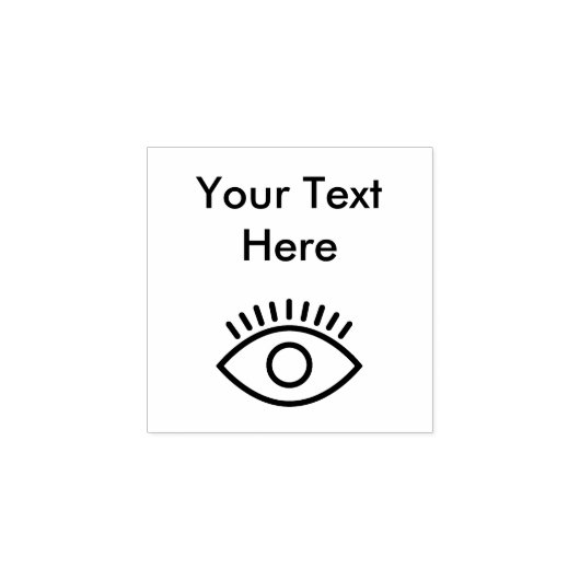 Eye Symbol Rubber-Briefmarke Gummistempel (Prägung)