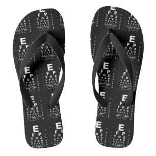 Eye Test Chart Badesandalen