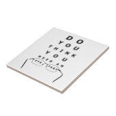 Eye Test Chart Fliese (Seite)