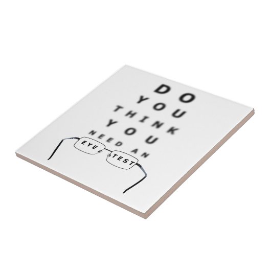Eye Test Chart Fliese (Seite)