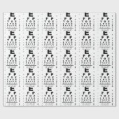 Eye Test Chart Geschenkpapier (Flach)