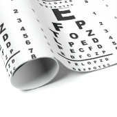 Eye Test Chart Geschenkpapier (Rolleneckpunkt)