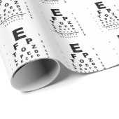 Eye Test Chart Geschenkpapier (Rolleneckpunkt)
