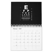 Eye Test Chart Kalender (Feb 2027)