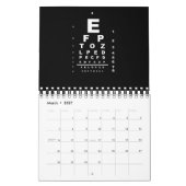 Eye Test Chart Kalender (Mär 2027)