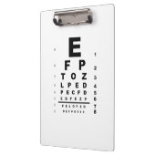 Eye Test Chart Klemmbrett (Links)