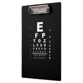 Eye Test Chart Klemmbrett (Links)
