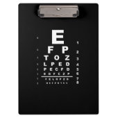 Eye Test Chart Klemmbrett (Vorderseite)
