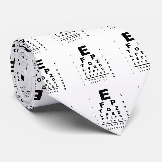 Eye Test Chart Krawatte (Gerollt)