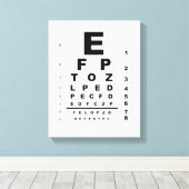 Eye Test Chart Leinwanddruck (Insitu (Holzboden))