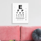 Eye Test Chart Leinwanddruck (Insitu (Wohnzimmer))