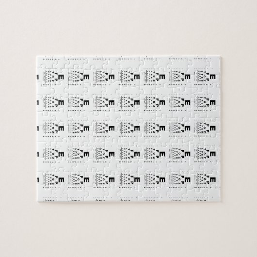 Eye Test Chart Puzzle (Horizontal)