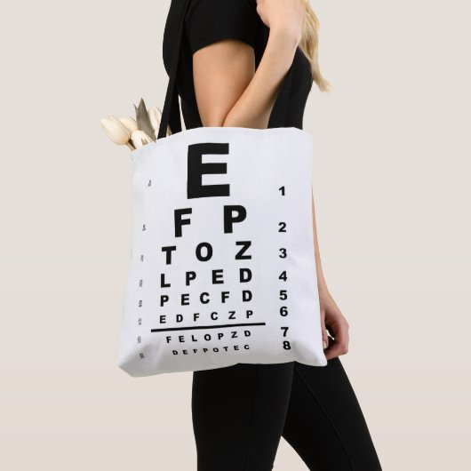 Eye Test Chart Tasche (Von Nahem)