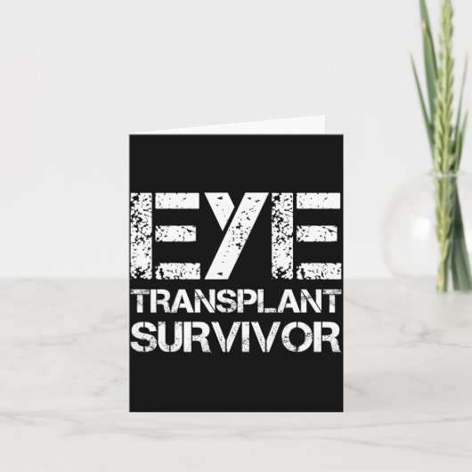 Eye Transplant Survivor For Transplant Awareness D Karte (Vorderseite)