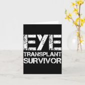 Eye Transplant Survivor For Transplant Awareness D Karte (Gelbe Blume)