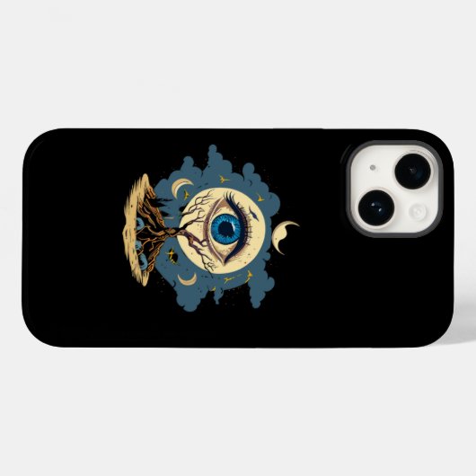 Eye Tree Moon Art Case-Mate iPhone Hülle (Rückseite (Horizontal))