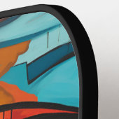 Eye Valentine Liebe Kunst, Dichtung und Musik Pickleball Schläger (Linke Seite)