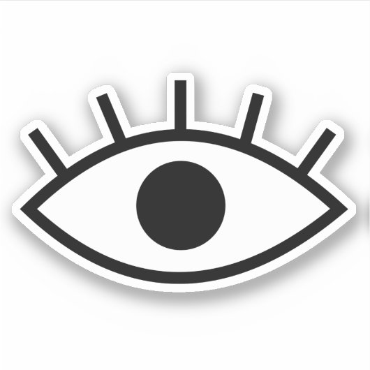 Eye Vinyl Cut Sticker (Vorderseite)