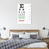 Eye Vision Snellen Chart Ophthalmology Leinwanddruck (Insitu (Schlafzimmer))