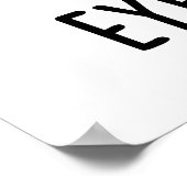 Eye-vocado Funny Avocado Pun Poster (Ecke)