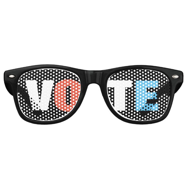 EYE Vote Retro Black Party Brille Partybrille (Vorderseite)