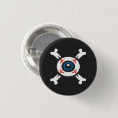 Eyeball-and-Crossbones Button (Vorne & Hinten)