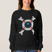 Eyeball-and-Crossbones für dunkle Shirts (Vorderseite)