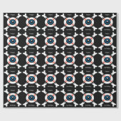 Eyeball-and-Crossbones Geschenkpapier (Flach)