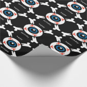 Eyeball-and-Crossbones Geschenkpapier (Ecke)